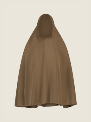 Luxe khimaar – brown