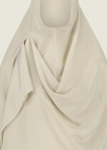 Glossy khimaar - light beige - Afbeelding 2