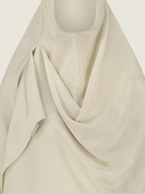 Glossy khimaar – light beige