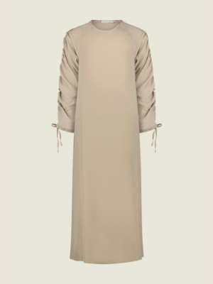 Glossy abaya – Beige