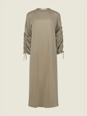 Glossy abaya – Taupe