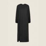 Tie back abaya - Black