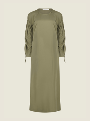 Glossy abaya – Moss