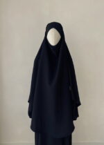 Tie back khimaar - Black
