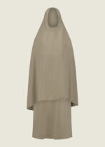 Glossy abaya - Taupe - Afbeelding 4
