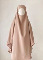 Tie back khimaar - Nude