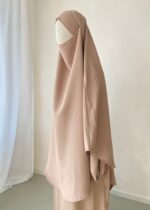Tie back khimaar - Nude - Afbeelding 3