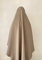 Tie back khimaar - Taupe - Afbeelding 3