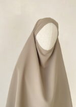 Tie back khimaar - Taupe - Afbeelding 2