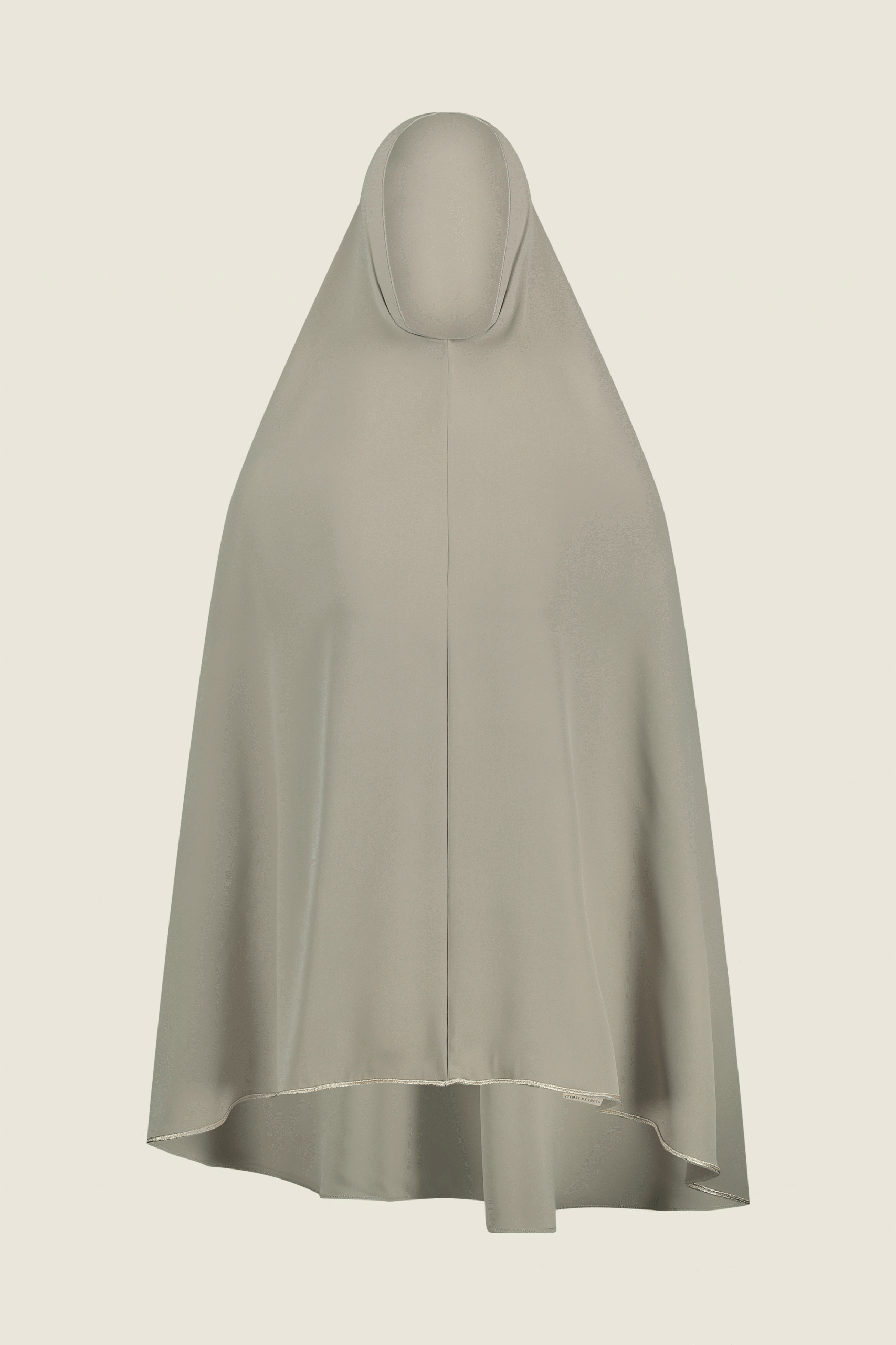 golden abaya_sand_4 Golden Khimaar - Taupe - Afbeelding 1