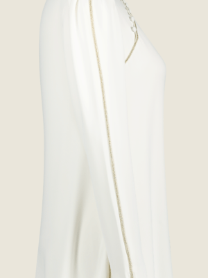 Golden Abaya – White