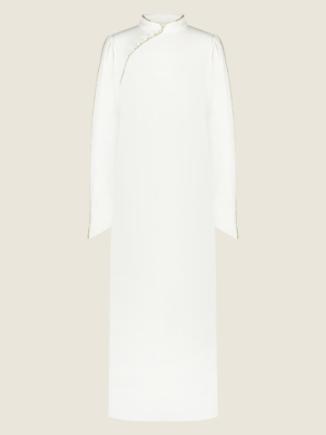 Golden Abaya – White