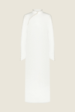 Golden Abaya - White