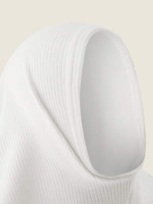 Knitted Khimaar – White