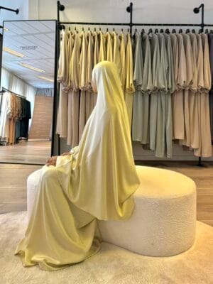 Silk Khimaar – Yellow