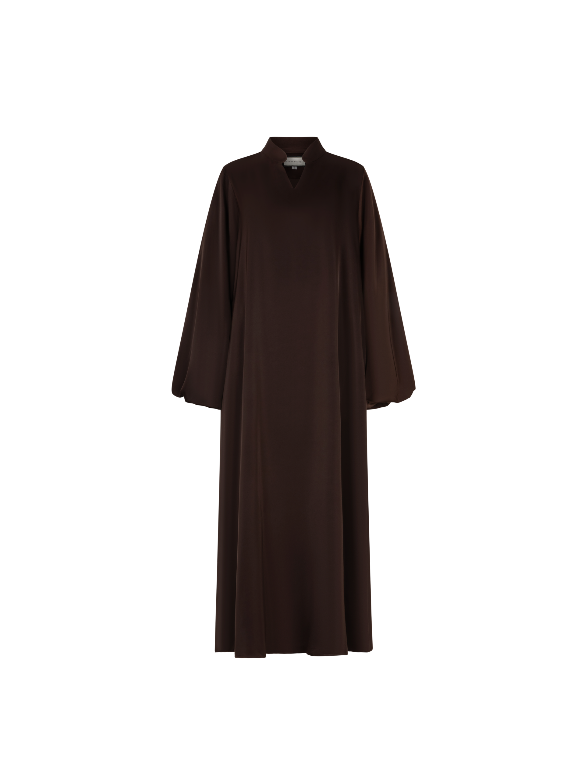 140 Silk Khimaar set - Deep Brown - Afbeelding 1